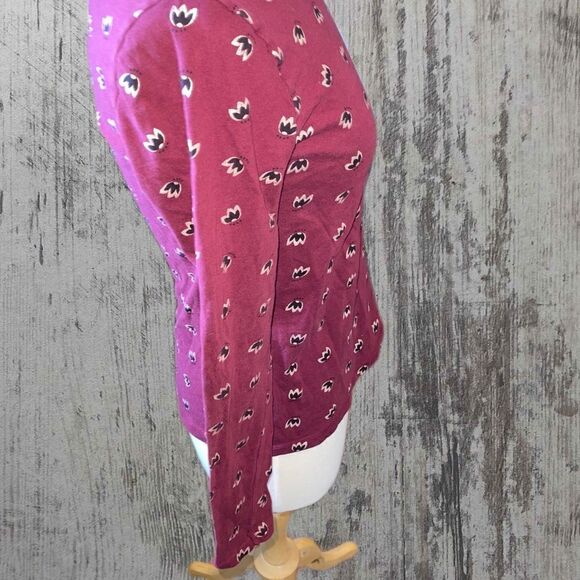 LOFT OUTLET SIZE SMALL LONG SLEEVE PATTERNED SHIRT - Picture 3 of 5